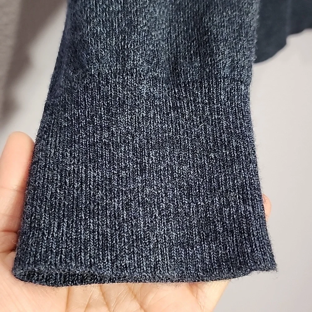 Banana Republic 100% Merino Wool Mens Size L blue Pullover‎ Sweater
